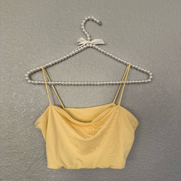 Banana Yellow Crop Top - Picture 1 of 2